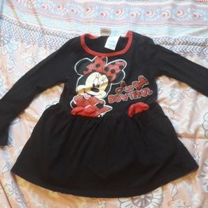 Disney Minnie Mouse 24mo glitter Bowtiful dress